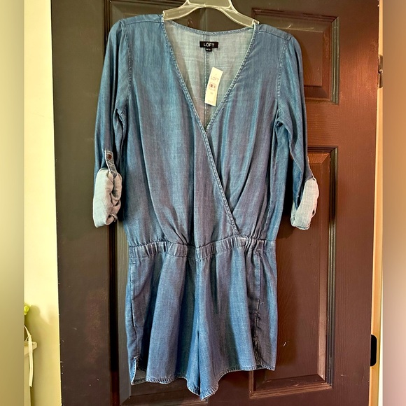 Loft Denim Romper - Picture 1 of 4